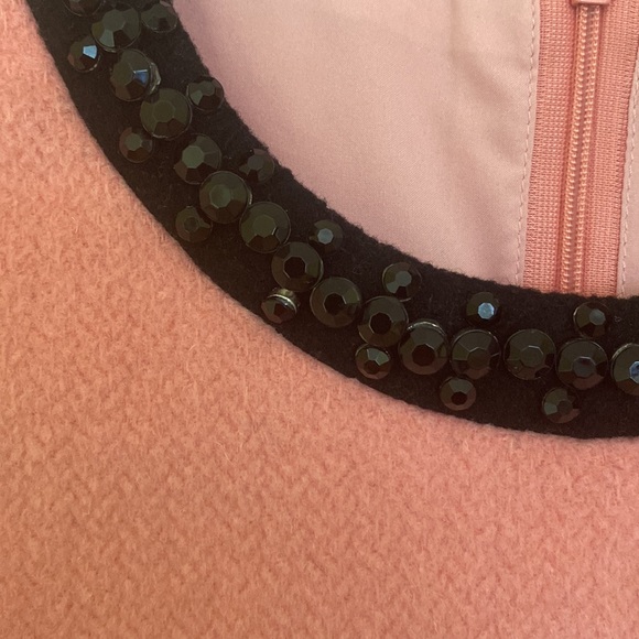 Retro Pink/Black Wool Blend Dress by iRoo - Size 4 (EU 36) - Picture 4 of 10